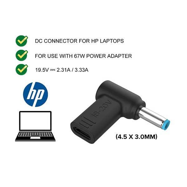 UGREEN 35066 USB C to DC Connector for HP Laptops