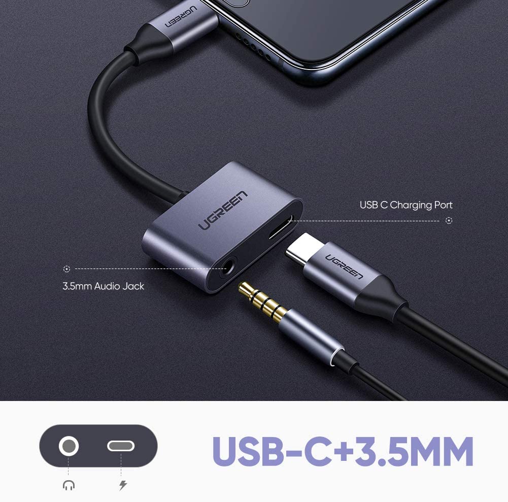 UGREEN CM193 USB C to 3.5mm Jack Headphone Adapter 50596 2