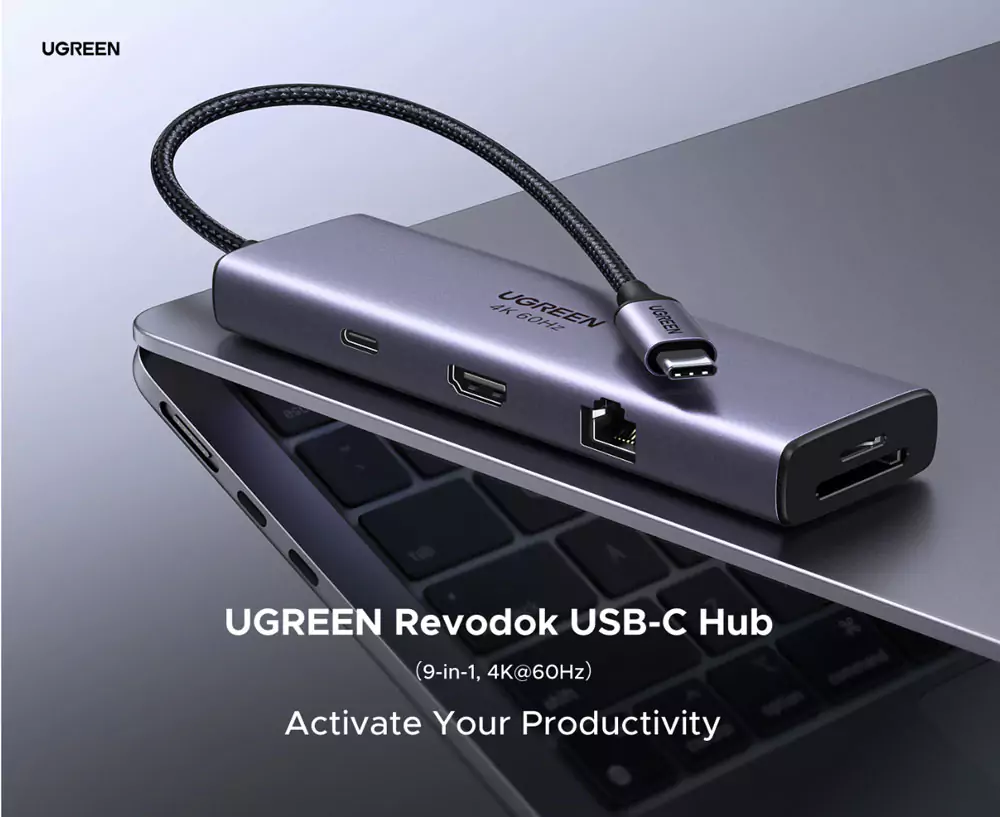 UGREEN Revodok CM498 USB-C Multifunction 9-in-1 Docking Station HUB