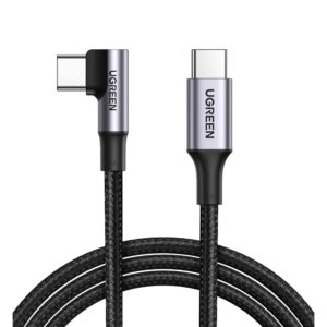 UGREEN US334 100W 90 Degree USB Type-C to Type-C Cable 1M (70643)