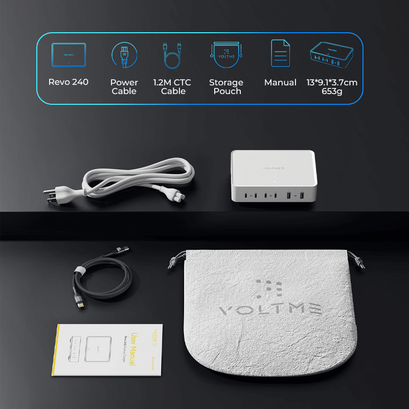 VOLTME REVO 240 PD3.1 6 Ports Desktop Power Station 4