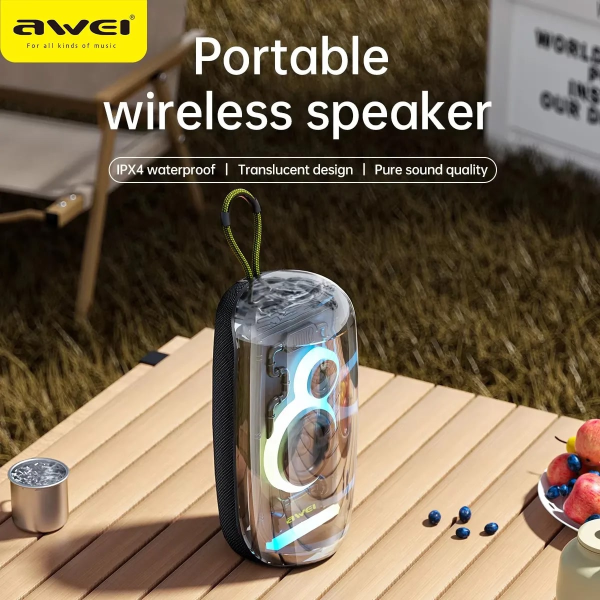 Awei KA32 Portable Bluetooth Speaker 4