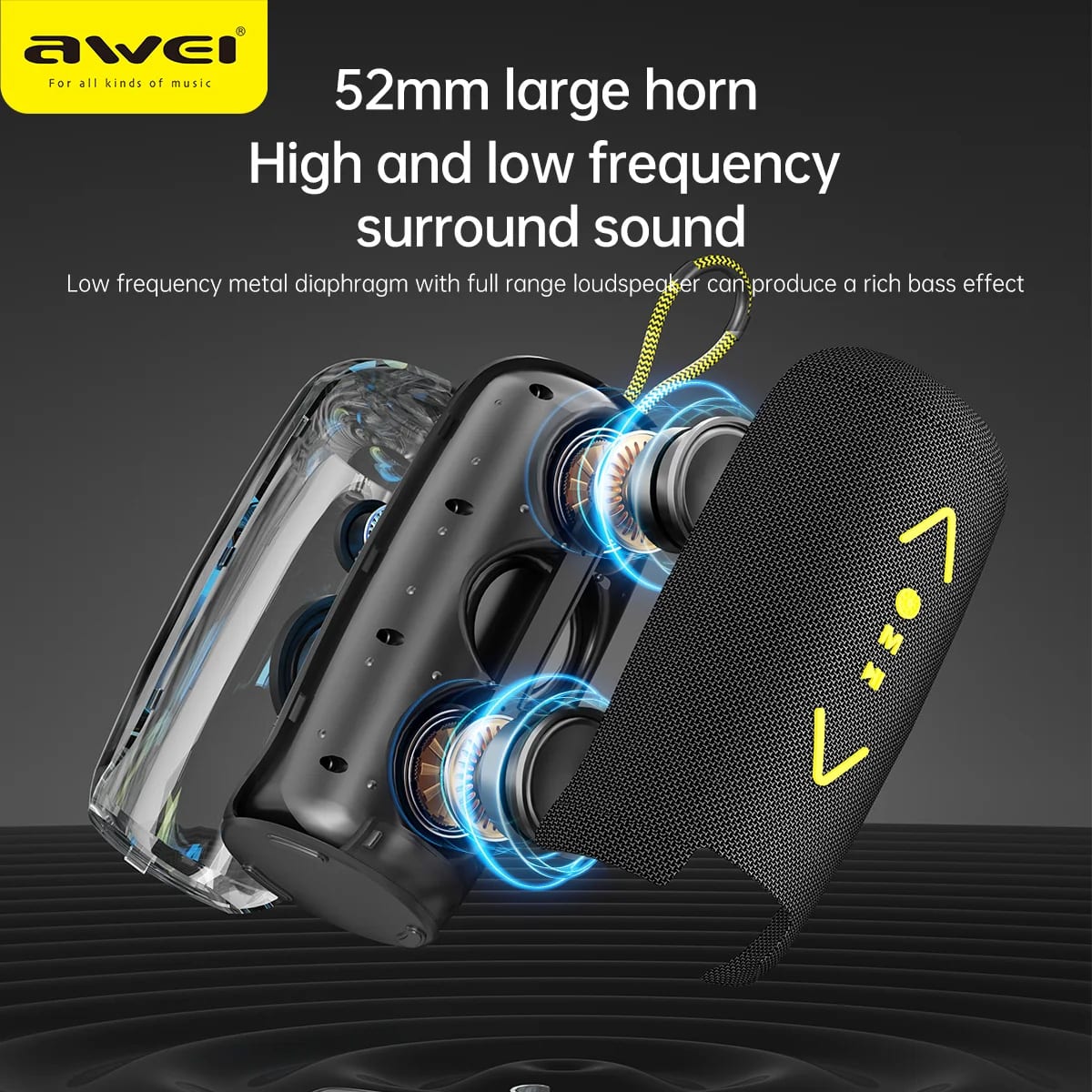 Awei KA32 Portable Bluetooth Speaker 5