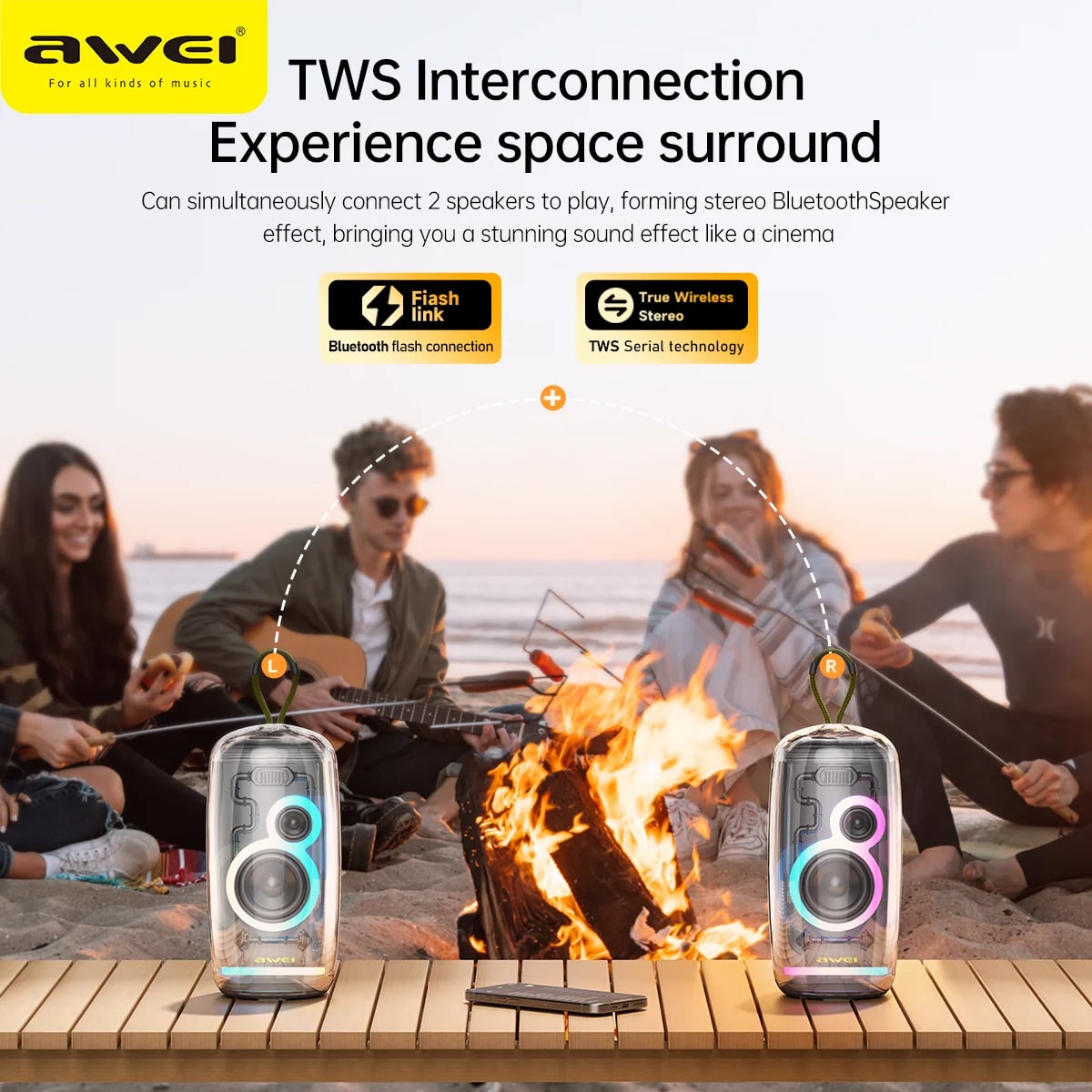 Awei KA32 Portable Bluetooth Speaker