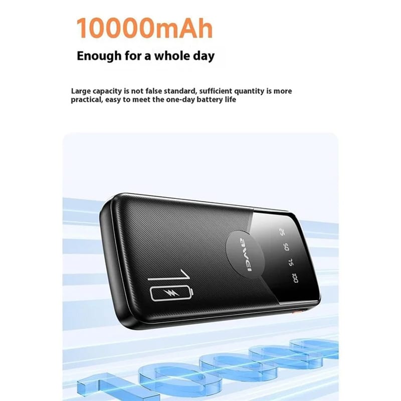 Awei P67K 10000mah Multiple Output Power Bank