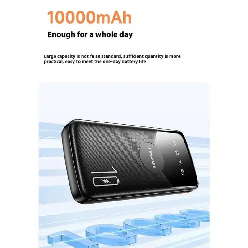 Awei P67K 10000mah Multiple Output Power Bank