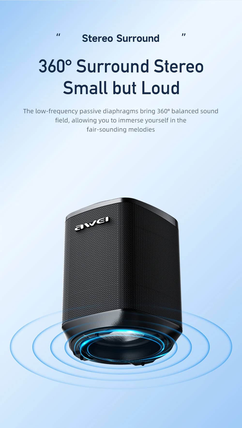 Awei Y379 Mini Portable Bluetooth Speaker