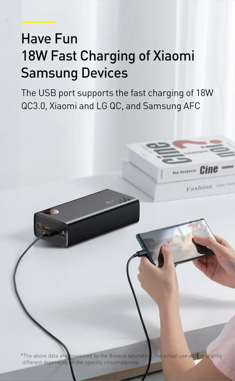 Baseus Adaman 40000mAh 22.5W Metal Digital Display Quick Charge Power Bank