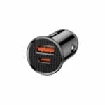 Baseus BS C16C1 Square Metal PPS 30W Car Charger AC 2