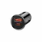 Baseus BS-C16C1 Square Metal PPS 30W Car Charger A+C - Image 3
