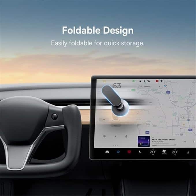 Baseus T-Space Series Magnetic Folding Car Holder for Tesla