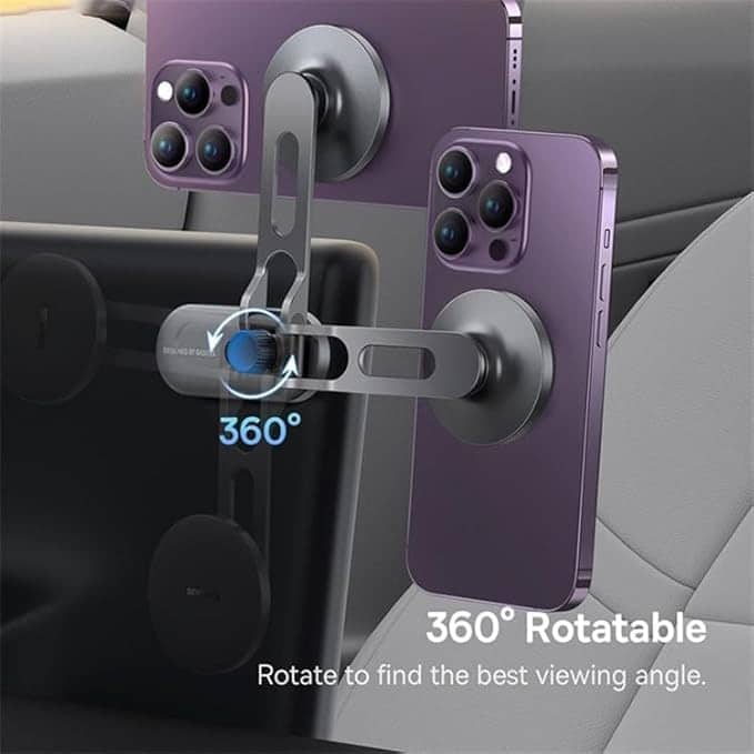 Baseus T Space Series Magnetic Folding Car Holder for Tesla 5