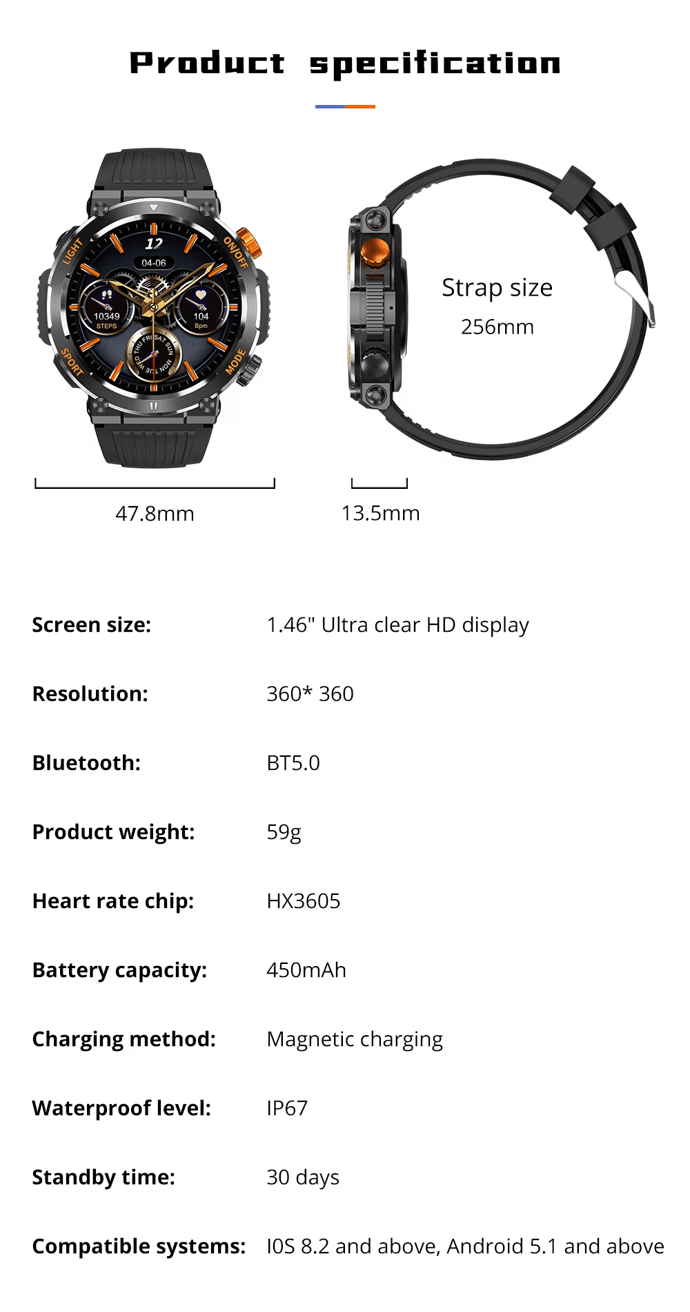 COLMI V68 Bluetooth Calling Smart Watch 14