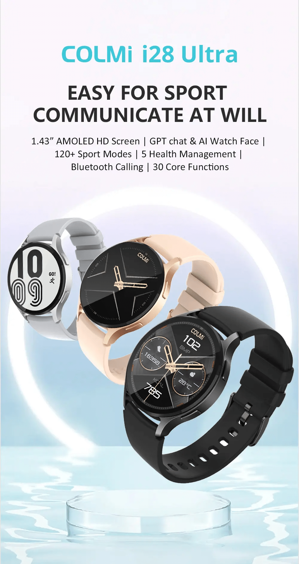 COLMI i28 Ultra AMOLED Smart Watch 5