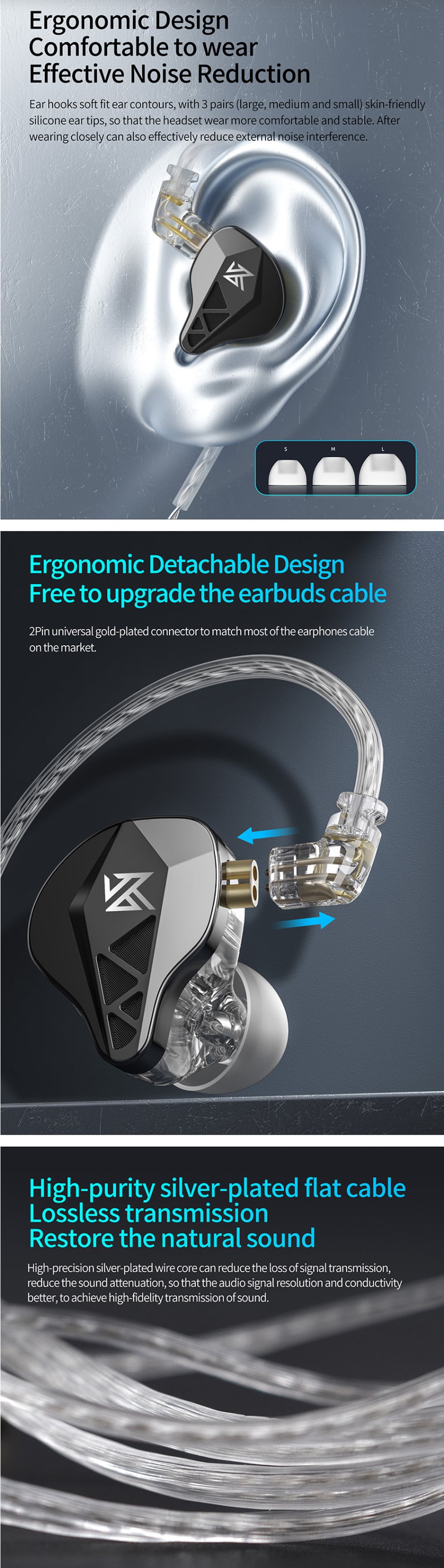 KZ EDXS High Performance 10m Dynamic IEM