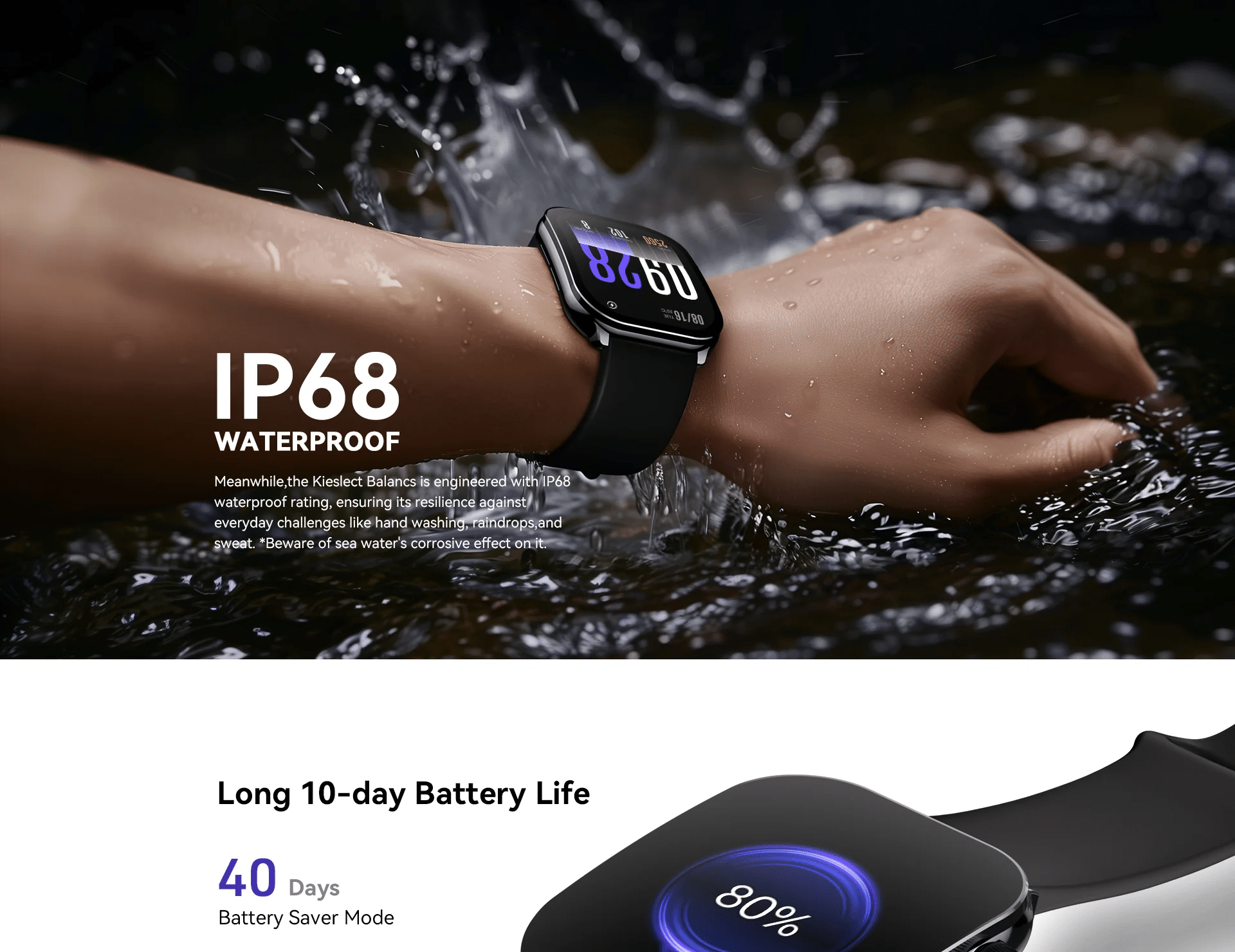 Kieslect Balance AMOLED Calling Smart Watch 14