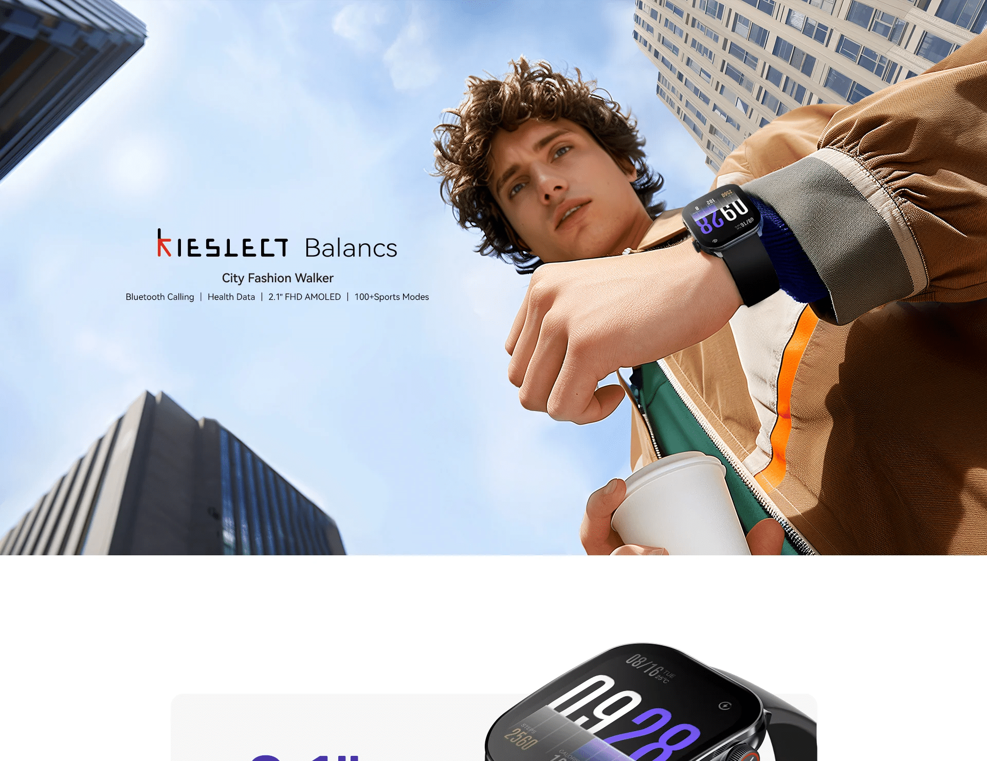 Kieslect Balance AMOLED Calling Smart Watch 4