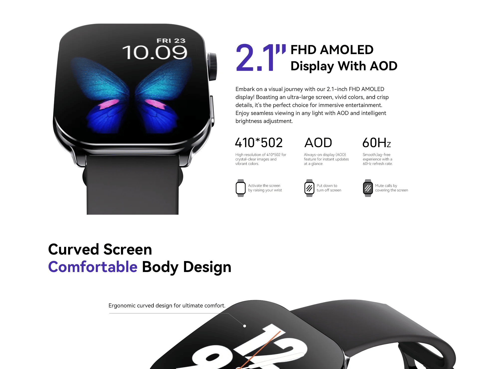 Kieslect Balance AMOLED Calling Smart Watch 6