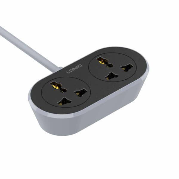 LDNIO SC2018 2 AC Outlet Universal Extension Power Socket 2