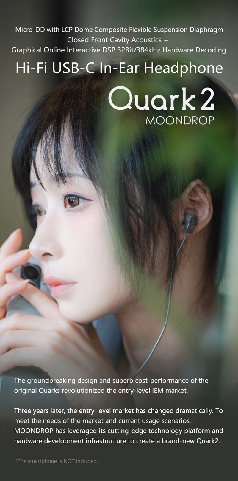 MOONDROP QUARK 2 DSP In-Ear Monitor (USB-C)