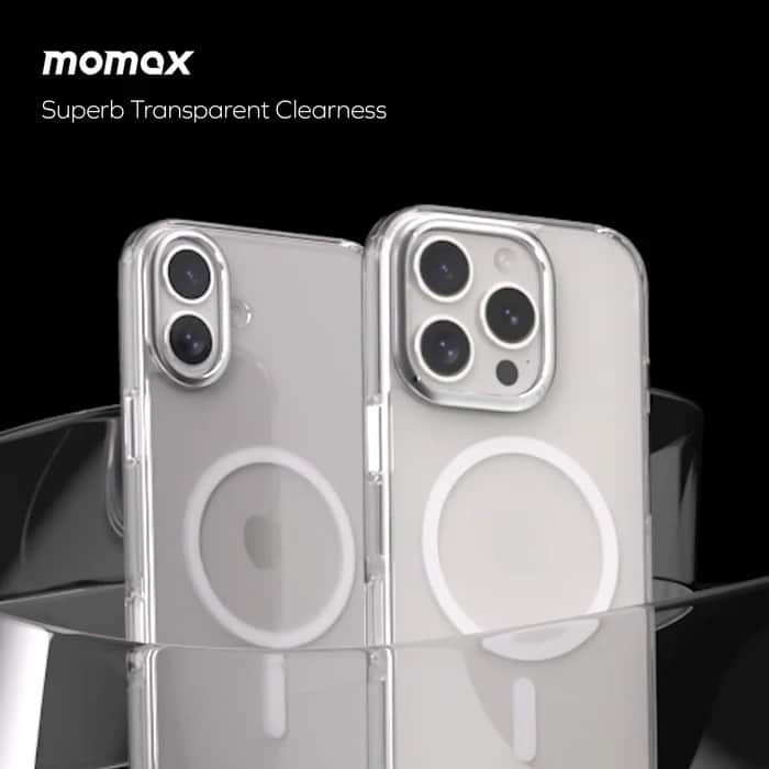 Momax iPhone 16 Pro / 16 Pro Max CaseForm Play Clear Case With MagSafe