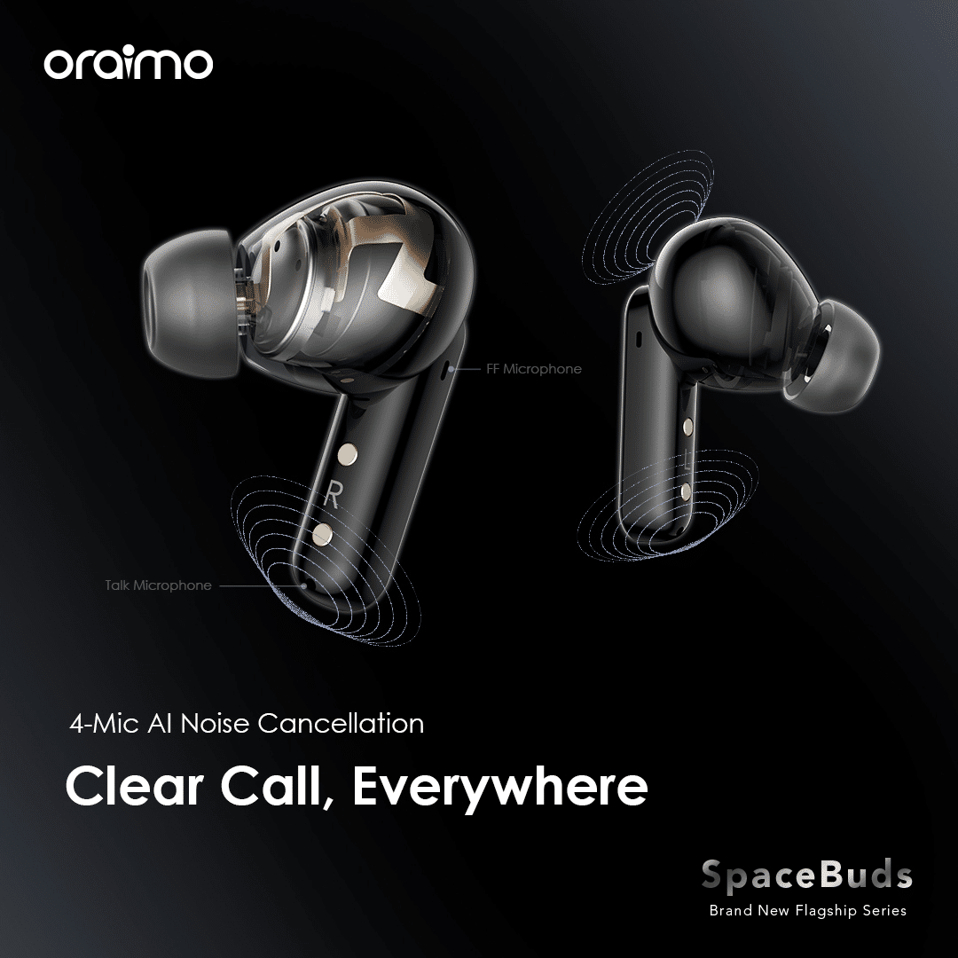 Oraimo SpaceBuds Hybrid ANC True Wireless Earbuds 14