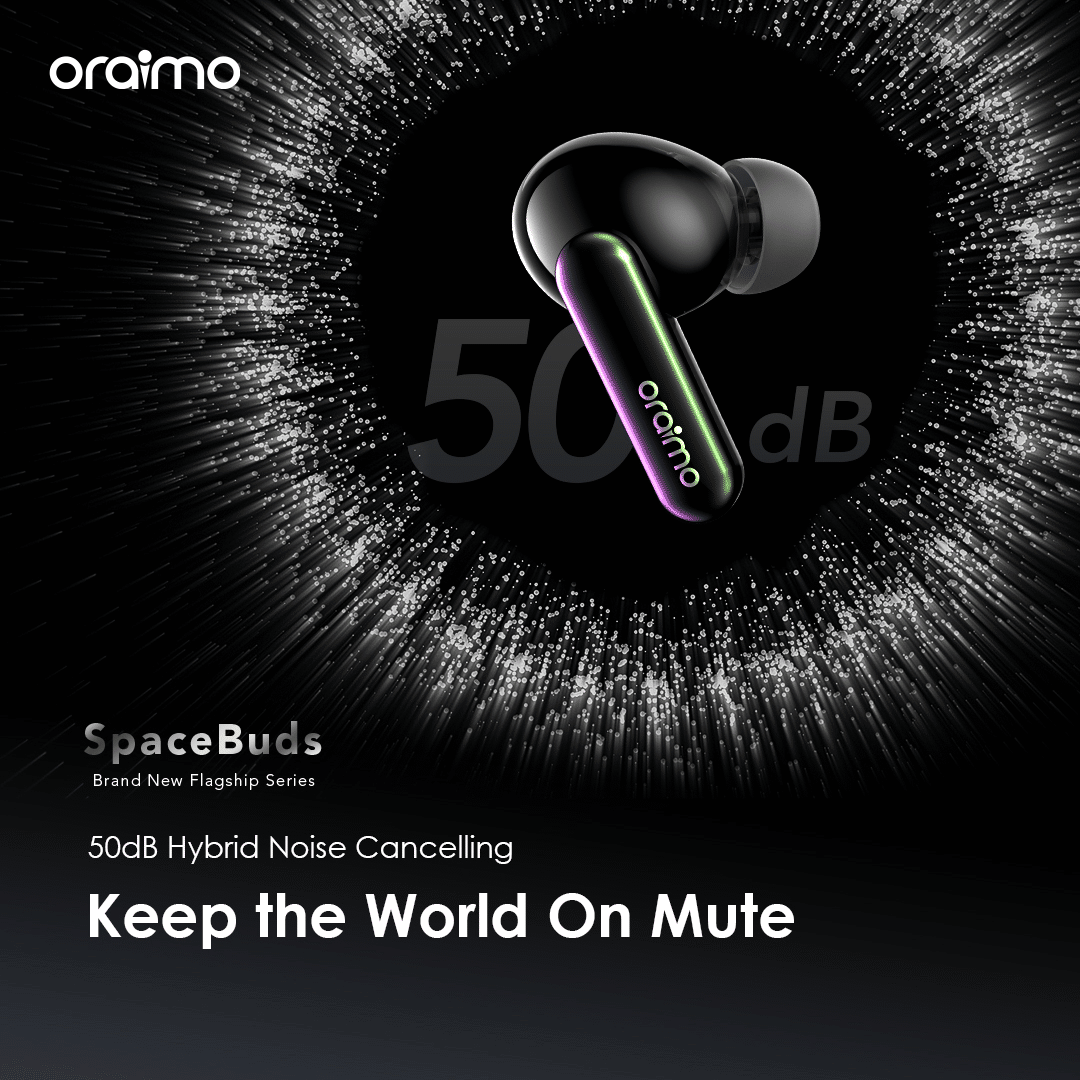 Oraimo SpaceBuds Hybrid ANC True Wireless Earbuds 9