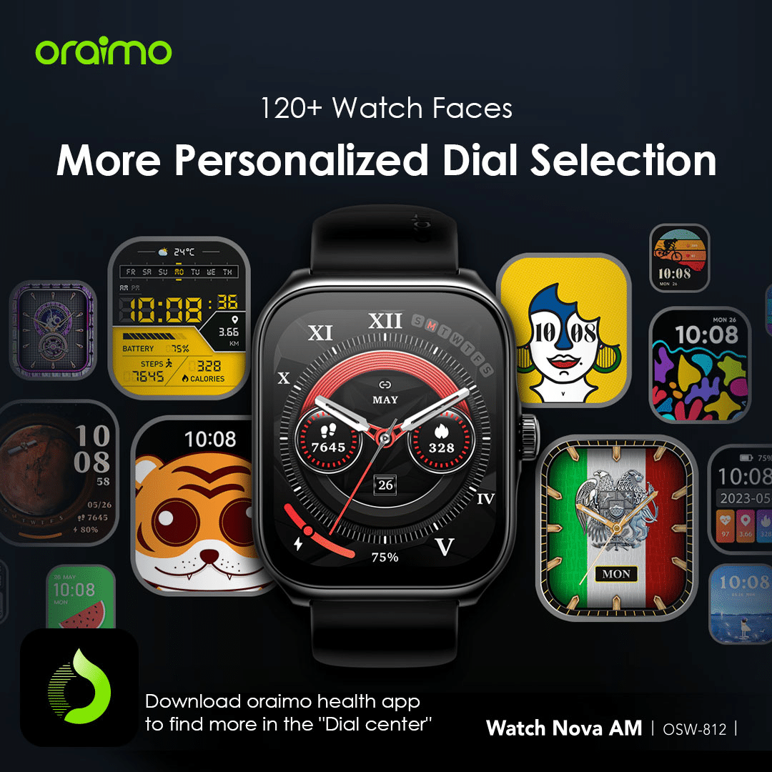 Oraimo Watch Nova AM AMOLED Calling Smart Watch 13