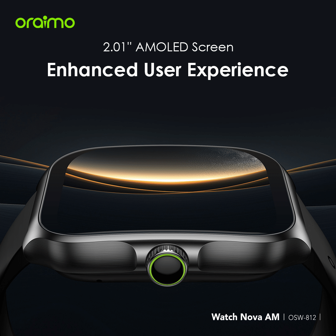 Oraimo Watch Nova AM AMOLED Calling Smart Watch 6