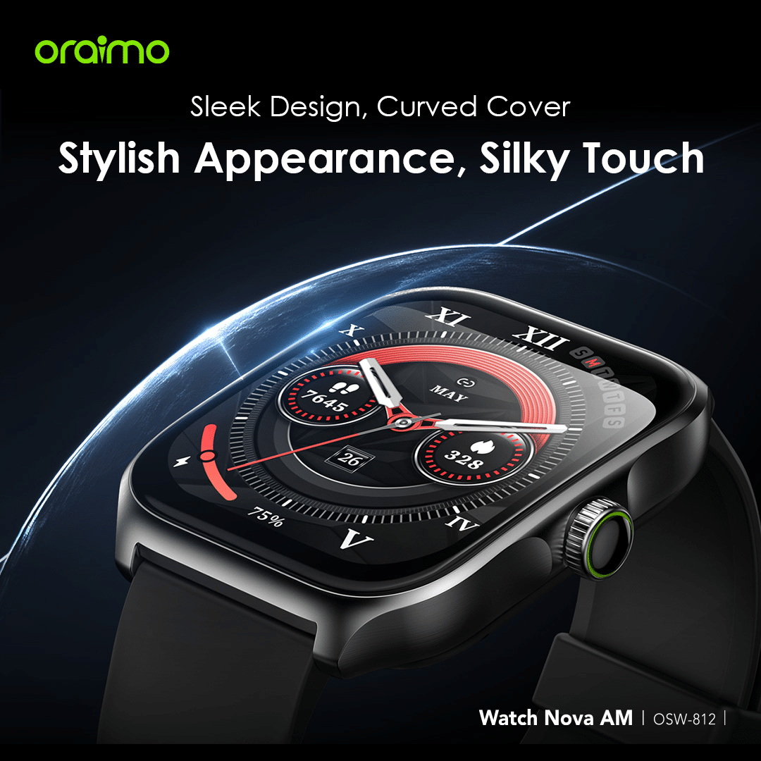 Oraimo Watch Nova AM AMOLED Calling Smart Watch 7