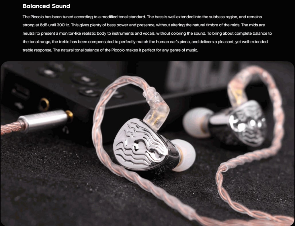 Tripowin Piccolo 11mm Dual-Cavity LCP Dynamic Driver Earphones