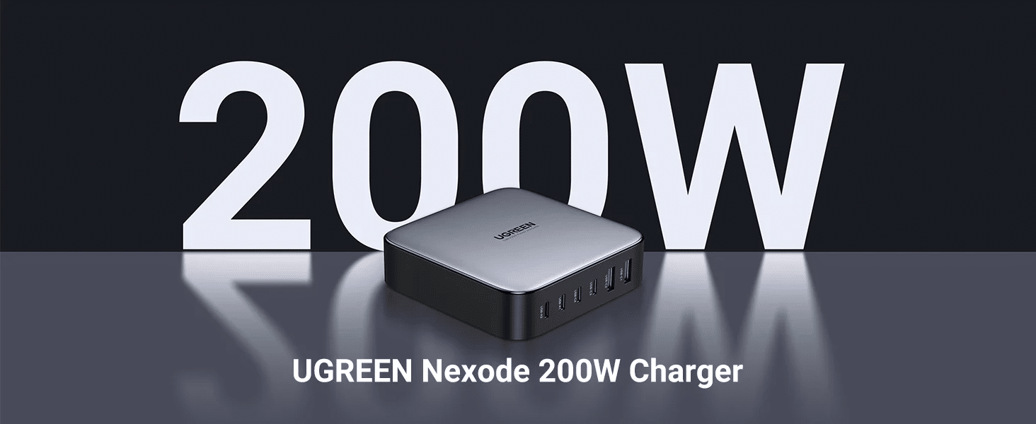 UGREEN Nexode CD271 6 Port 200W GaN Desktop Charger 40914 2