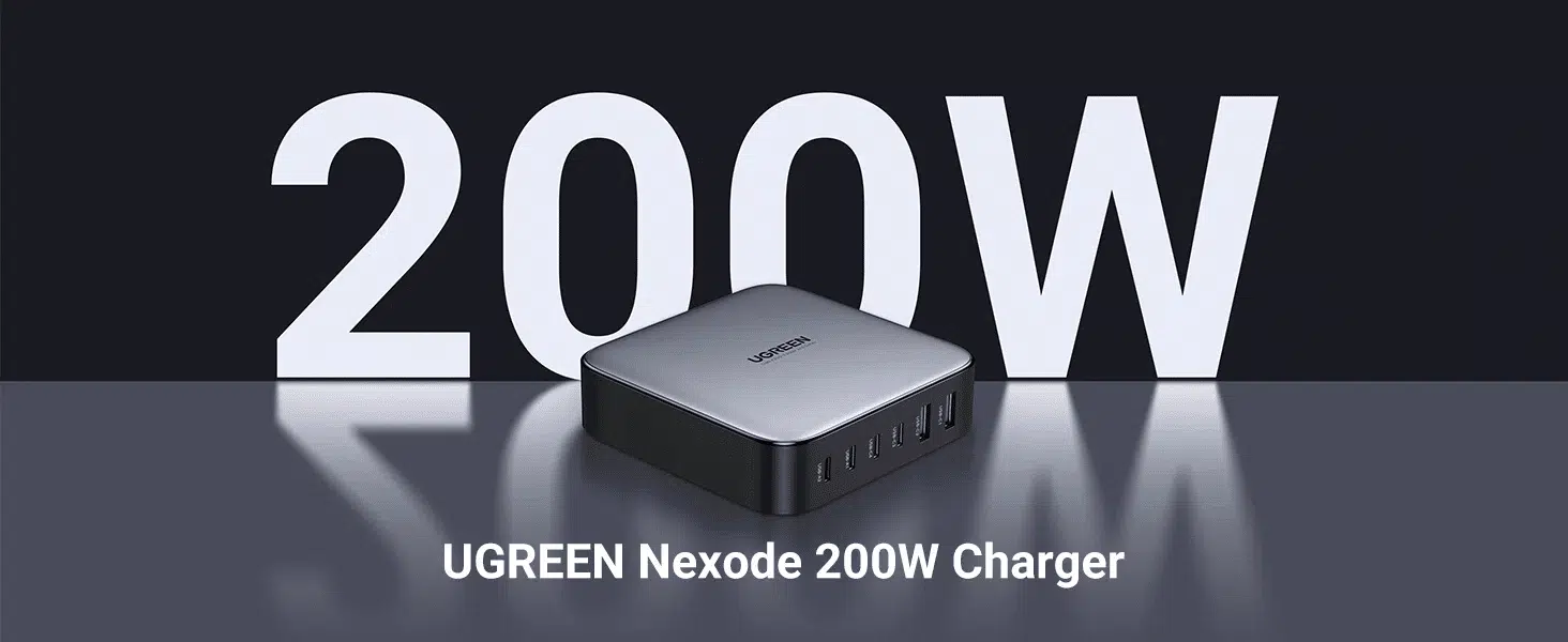 UGREEN Nexode CD271 6 Port 200W GaN Desktop Charger (40914)