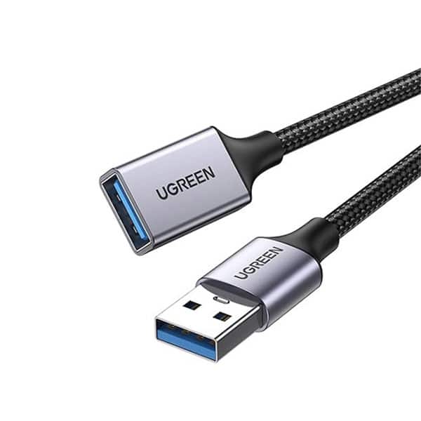 UGREEN US115 USB-A Male to USB-A Female Extension Cable Black 5 Meter