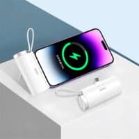 WiWU Wi W026 2 in 1 Capsule 5000mAh USB C Power Bank with Apple Watch Charger 1