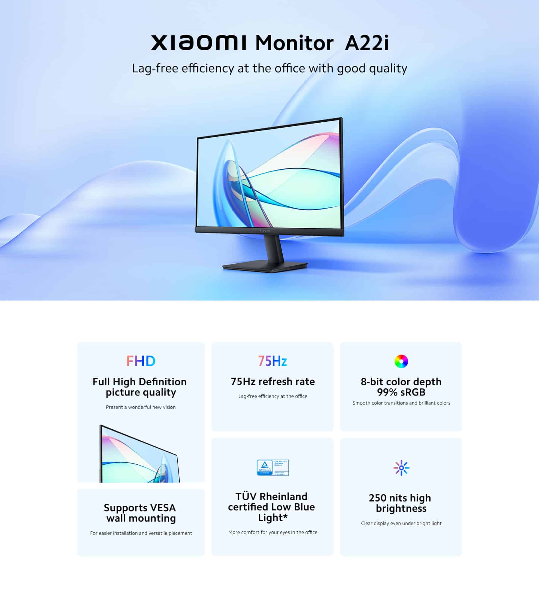 Xiaomi A22i 21.45 inch 75Hz FHD Monitor 5