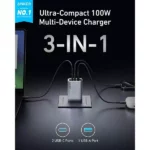Anker Prime 100W 3 Ports GaN Charger
