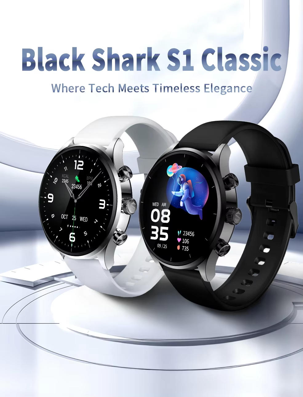 Black Shark S1 Classic AMOLED Calling Smart Watch 10