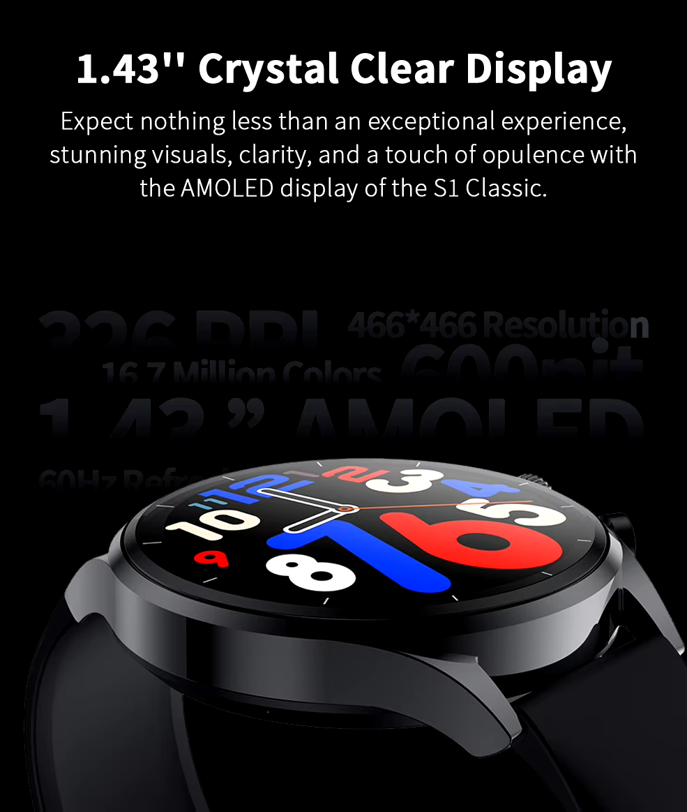 Black Shark S1 Classic AMOLED Calling Smart Watch 12