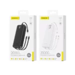 Foneng PX107 20000mAh 22.5W Power Bank with Built-In 3 Cables Price