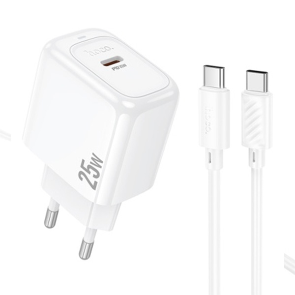 Hoco CS53A 25W Wall Charger with 1m USB C to C charging cable