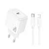 Hoco CS53A 25W Wall Charger with 1m Type-C to Lightning charging cable