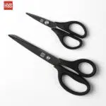 Huohou Titanium-plated 2Pc Non-slip Black Sharp Scissors Sets