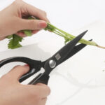 Huohou Titanium-plated 2Pc Non-slip Black Sharp Scissors Sets