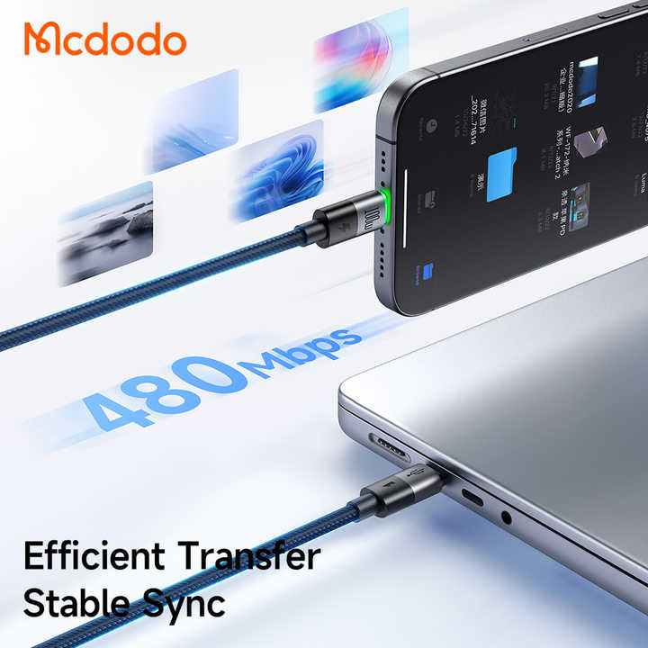 Mcdodo CA-674 2 in 1 Dual USB C 100W 5A Charging 1.5m