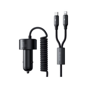 Mcdodo CC-037 4-in-1 PPS PD 120W Fast Car Charger with Retractable Cable 1.2M