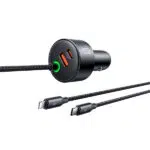 Mcdodo CC-037 4-in-1 PPS PD 120W Fast Car Charger with Retractable Cable 1.2M - Image 3