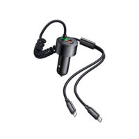 Mcdodo CC-037 4-in-1 PPS PD 120W Fast Car Charger with Retractable Cable 1.2M