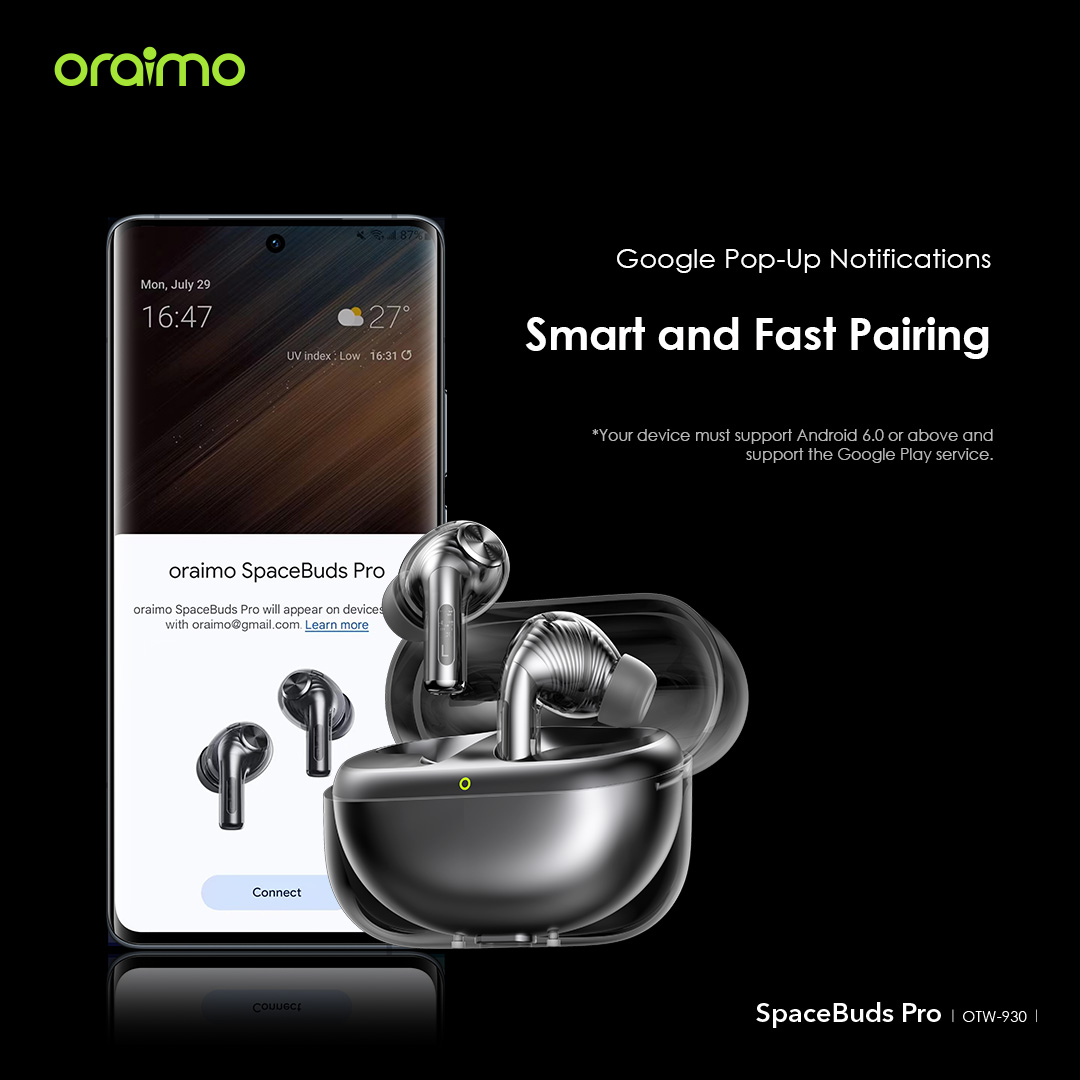 Oraimo SpaceBuds Pro Hybrid ANC True Wireless Earbuds 10