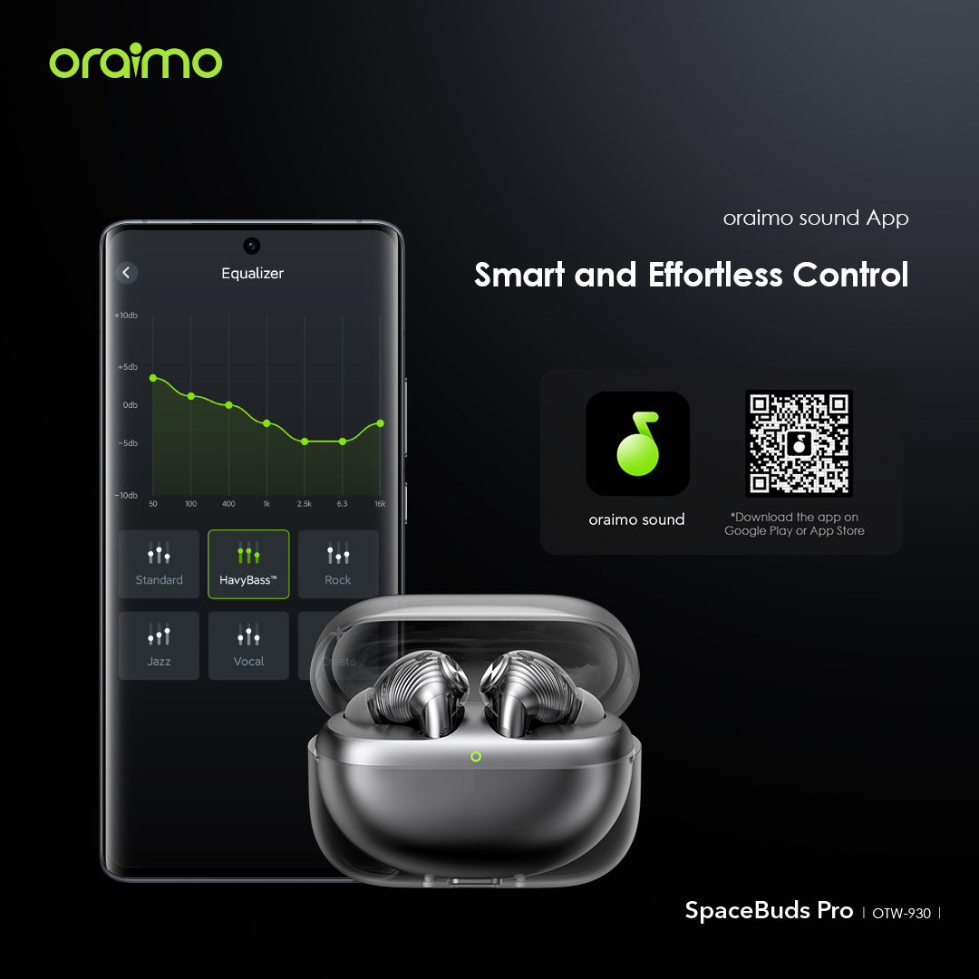 Oraimo SpaceBuds Pro Hybrid ANC True Wireless Earbuds 11